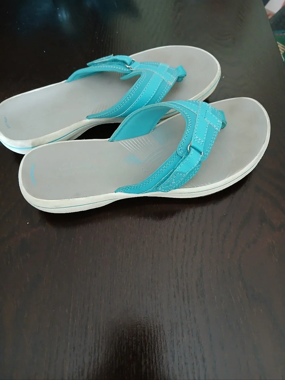 Clark's Breeze Sea Cloudsteppers Aqua Size 7 Slip On